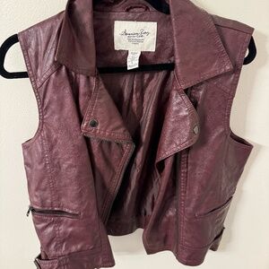 Vest Pleather -American Rag